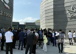 IV Şuşa Qlobal Media Forumunun iştirakçıları Xocalı Soyqırımı Memorialını ziyarət ediblər <span class="color_red">(Foto)</span>