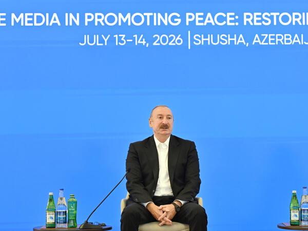 Prezident İlham Əliyev: Həm Qərb, həm də Şərq istiqamətində qonşularımızla əlaqələrimiz əladır