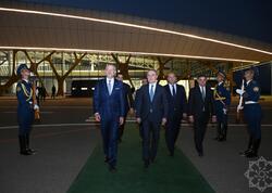 Slovakiya Prezidenti Füzuli aeroportundan təyyarə ilə Bakıya yola düşüb <span class="color_red">(Foto)</span>