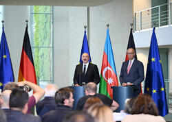 Prezident İlham Əliyev və Federal Kansler Fridrix Merts mətbuata bəyanatlarla çıxış ediblər - - Yenilənib - <span class="color_red">(Foto)</span>