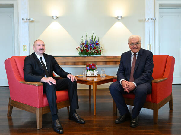 Prezident İlham Əliyev və Prezident Frank-Valter Ştaynmayer arasında təkbətək görüş keçirilib - (Foto) (Yenilənib)
