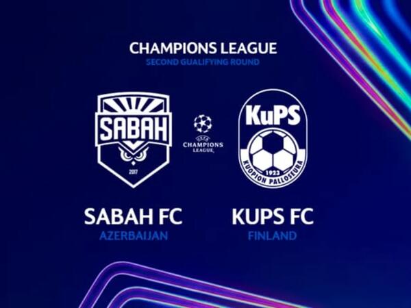 Çempionlar Liqası: "Sabah" - "KuPS" oyunu başlayıb