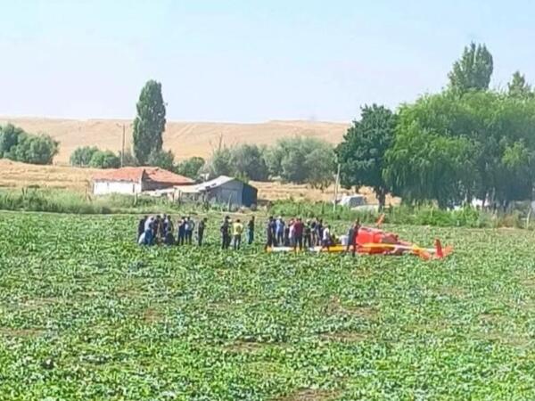 Ankarada təlim vertolyotu qəzaya uğradı - Yaralılar var