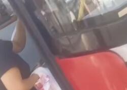 Bakıda avtobus sürücüsü ilə qadın sərnişin arasında mübahisə - <span class="color_red">(Video)</span>