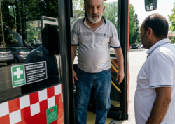 Sumqayıtda avtobus sürücüsü ilə sərnişin arasında mübahisə - <span class="color_red">(Video)</span>