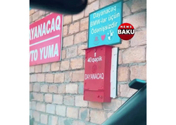 Bu rayonumuzda qəribə parkinq: BMW sürənlərə pulsuz - <span class="color_red">(Video)</span>
