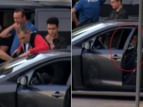 Erdal Beşikçioğlunun həbsxanaya köçürüldüyü anlar - <span class="color_red">(Foto)</span>