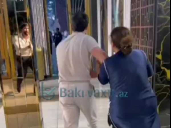 Xadimə ilə rəqs edən şəxs Mübariz Əsgərovun oğlu imiş <span class="color_red">(Video)</span>
