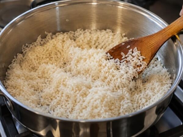 Plov bişirərkən 1 qaşıq əlavə edin: dən-dən qalacaq