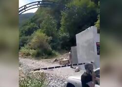 İlisu şəlaləsinə gedən yola şlaqbaum qoyuldu <span class="color_red">(Video)</span>
