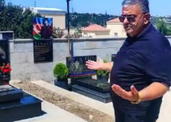 Şəhid pilot Xəyyam Əliyevin məzarı dağıdıldı <span class="color_red">(Video)</span>
