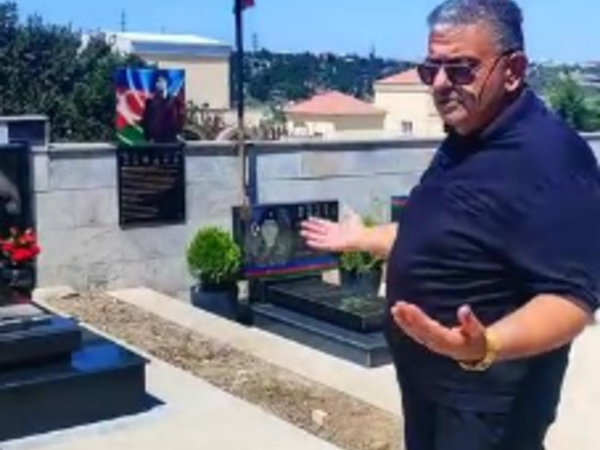 Şəhid pilot Xəyyam Əliyevin məzarı dağıdıldı <span class="color_red">(Video)</span>