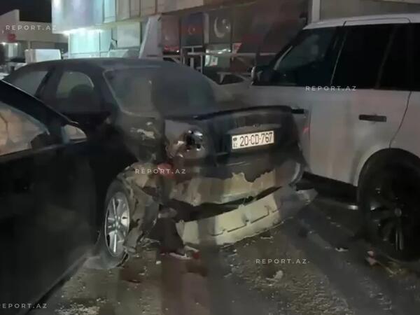 Sarayda zəncirvari qəza olub <span class="color_red">(Foto/Video)</span>