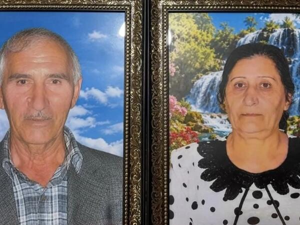 Yandırılaraq öldürülən ər-arvadın fotosu