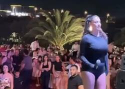 Tuğba Ekinçinin Bakıda səhnə geyimi diqqət çəkdi - <span class="color_red">(Video)</span>