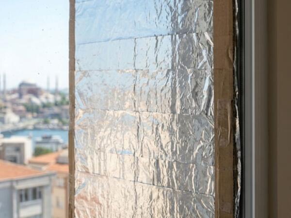 Pəncərənizə alüminyum folqa sərin: Anında təsir edir