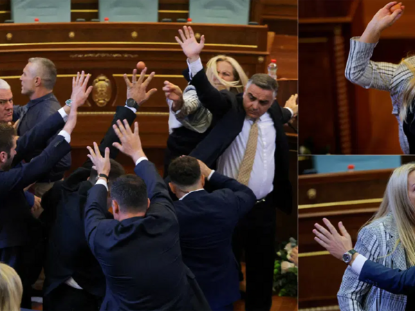 Qadın deputat Baş nazirə yumurta atdı, iclas dayandırıldı