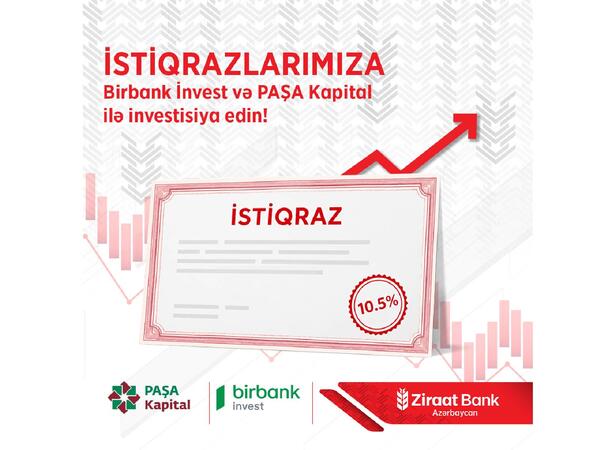 Ziraat Bank Azərbaycan 15 milyon AZN həcmində istiqraz emissiyasını təqdim edir!