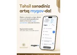 Təhsil sənədləri artıq myGov-da