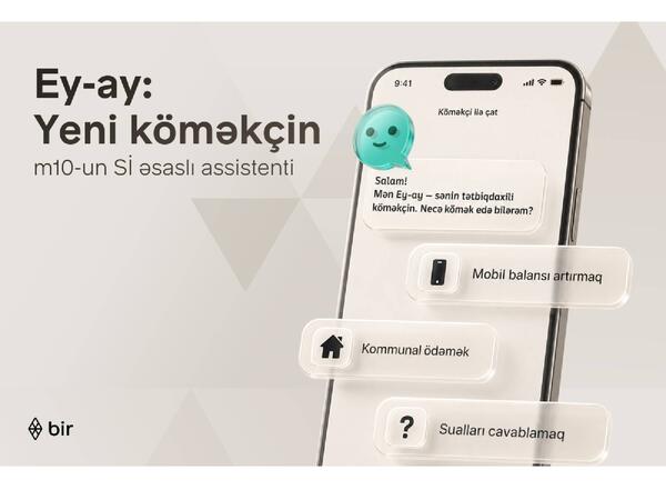 Bir Azərbaycanda ilk süni intellekt əsaslı elektron pulqabı asistentini təqdim edib