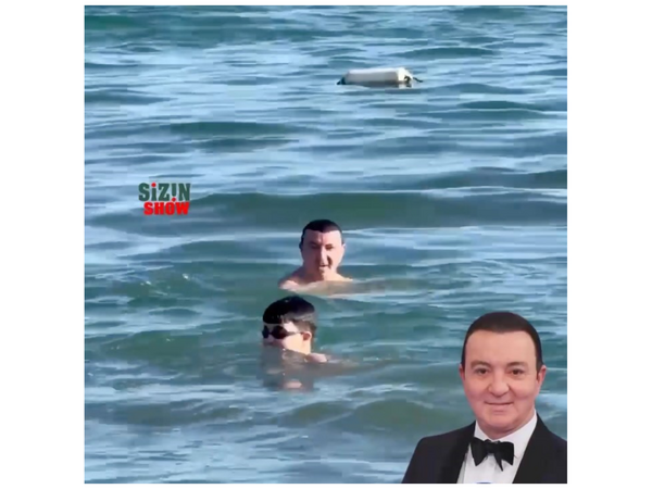 Vasif Məhərrəmli oğlu ilə çimərlikdə görüntüləndi - <span class="color_red">(Video)</span>