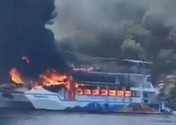 Fethiyedə turist gəmisində yanğın - 115 sərnişin...