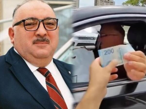 Bəhram Bağırzadənin kuryerə verdiyi 200 manat gündəm oldu - <span class="color_red">(Video)</span>
