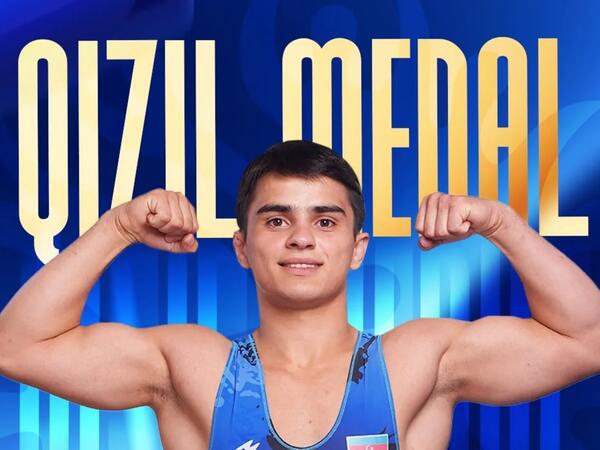Azərbaycan güləşçisi Ayxan Cavadov U-20 dünya çempionatında qızıl medal qazanıb