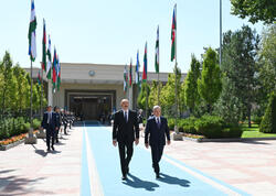 Daşkənddə Prezident İlham Əliyevin rəsmi qarşılanma mərasimi olub - (Yenilənib/Foto)