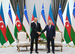 Daşkənddə Azərbaycan Prezidenti İlham Əliyevin Özbəkistan Prezidenti ilə təkbətək görüşü olub - (Foto)