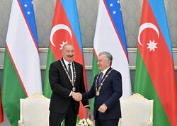 Daşkənddə Azərbaycan və Özbəkistan prezidentlərinin təltifolunma mərasimi keçirilib - <span class="color_red">(Foto)</span>