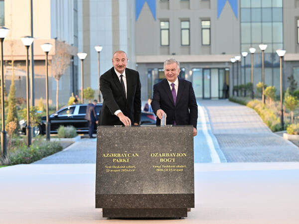 Yeni Daşkənd şəhərində “Azərbaycan” parkının təməli qoyulub - <span class="color_red">(Foto)</span>