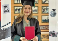 Şəhid anası tələbə adını qazandı - <span class="color_red">(Foto)</span>