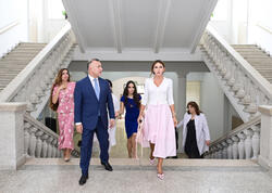 Birinci vitse-prezident Mehriban Əliyeva, qızları Leyla Əliyeva və Arzu Əliyeva Elmi-Tədqiqat Pediatriya İnstitutunu ziyarət ediblər - (Foto)