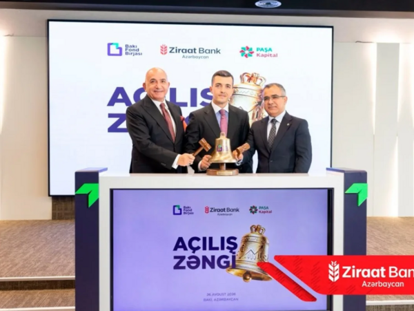 Ziraat Bank Azərbaycanın ilk istiqraz emissiyası üçün “Açılış Zəngi” çalınıb - <span class="color_red">(Foto)</span>