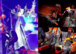 Qara dənizdə batan gəmidən azərbaycanlıların xilasedilmə görüntüləri - <span class="color_red">(Video)</span>