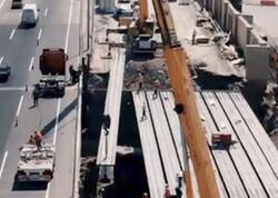 Magistral yol üzərində ikinci körpünün inşası davam edir
