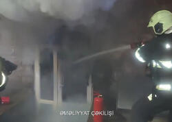 Gəncədə ev yandı