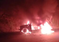 Xankəndidə "Niva" yanıb külə döndü - <span class="color_red">(Video)</span>