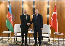 Bişkekdə Prezident İlham Əliyevin Rəcəb Tayyib Ərdoğanla görüşü olub - (Foto)