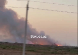 Binədə güclü yanğın oldu - <span class="color_red">(Video)</span>