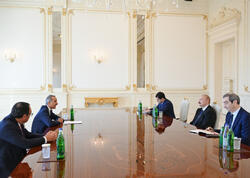 Prezident İlham Əliyev ATƏT Parlament Assambleyasının prezidentini qəbul edib - (Foto)