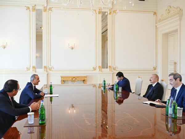 Prezident İlham Əliyev ATƏT Parlament Assambleyasının prezidentini qəbul edib - (Foto)