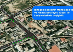 Bakıda bu yolda hərəkətin təşkili dəyişir - <span class="color_red">(Video)</span>