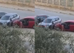 Bakıda qadın maşına hücum çəkdi - <span class="color_red">Anbaan Video</span>