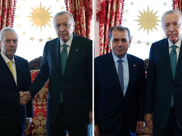 Ərdoğan 4 klub prezidentini qəbul edib - <span class="color_red">(Foto)</span>