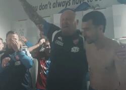 Mahir Emrelinin paltardəyişmə otağında çılğın qələbə sevinci - <span class="color_red">(Video)</span>