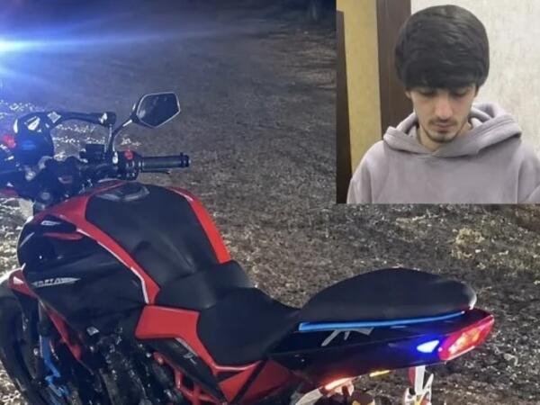 Avtoxuliqanlıq edən motosiklet sürücüsü həbs olundu