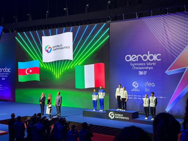 Azərbaycan gimnastları dünya çempionatında gümüş medal qazandılar - <span class="color_red">(Foto)</span>
