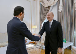 Prezident İlham Əliyev Müsəlman Ağsaqqalları Şurasının baş katibini qəbul edib - <span class="color_red">(Foto)</span>